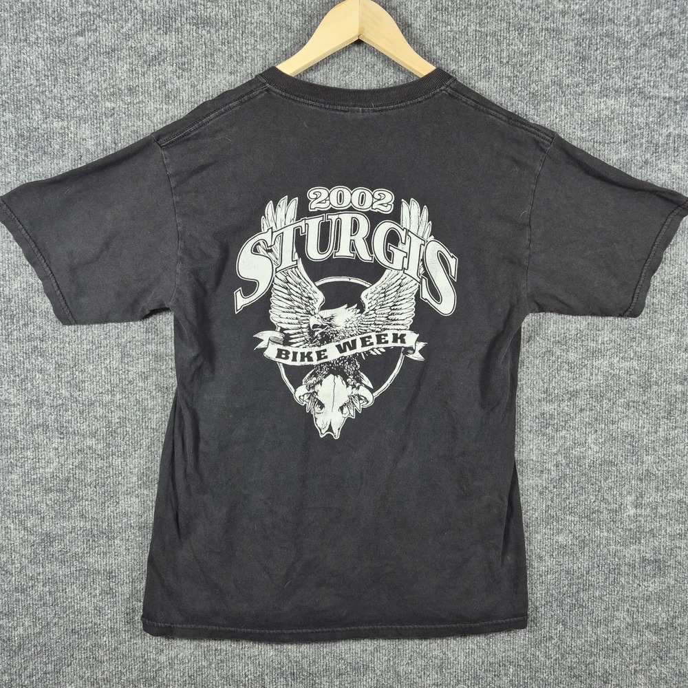 2002‎ Sturgis Bike Week double sided graphic t-shirt Y2K made in USA - M - Picture 3 of 4